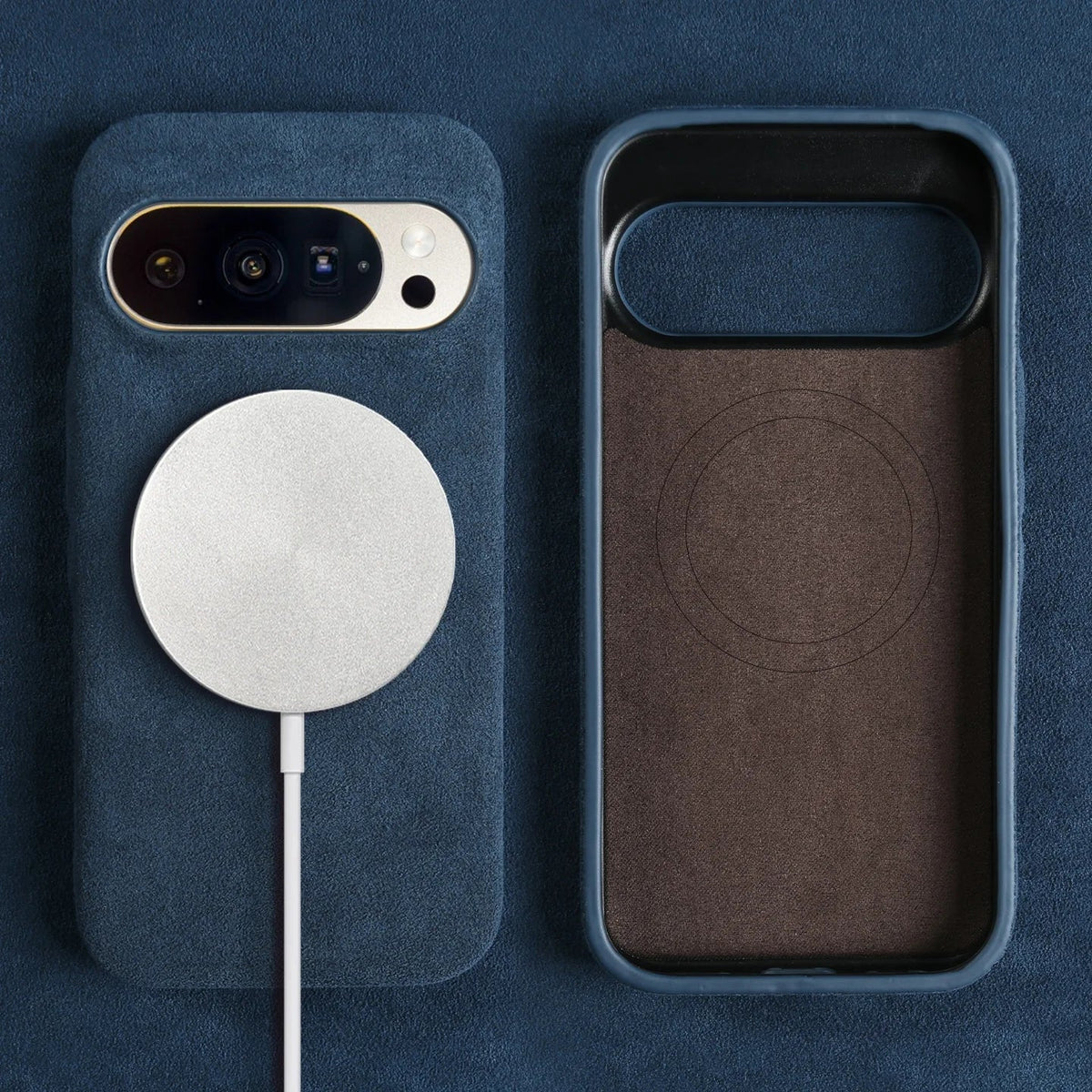 Etui na smartfon z alcantary do Google Pixel, zapewniające premium ochronę, odporne na wstrząsy, z mikrofibry, stylowy design | Sansoti