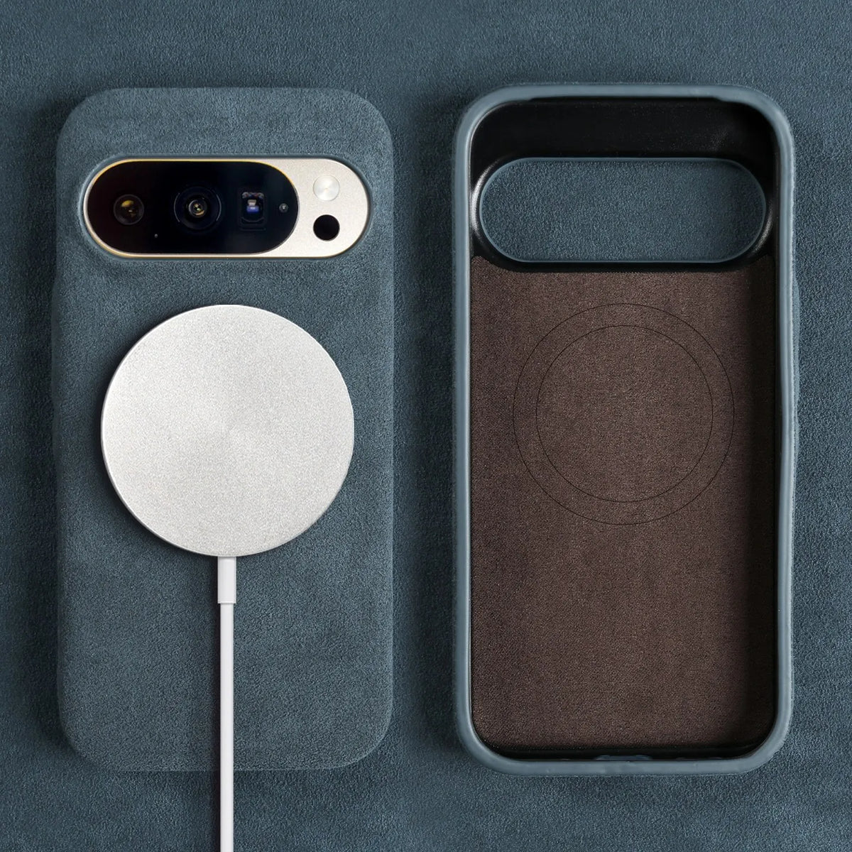 Etui na smartfon z alcantary do Google Pixel, zapewniające premium ochronę, odporne na wstrząsy, z mikrofibry, stylowy design | Sansoti