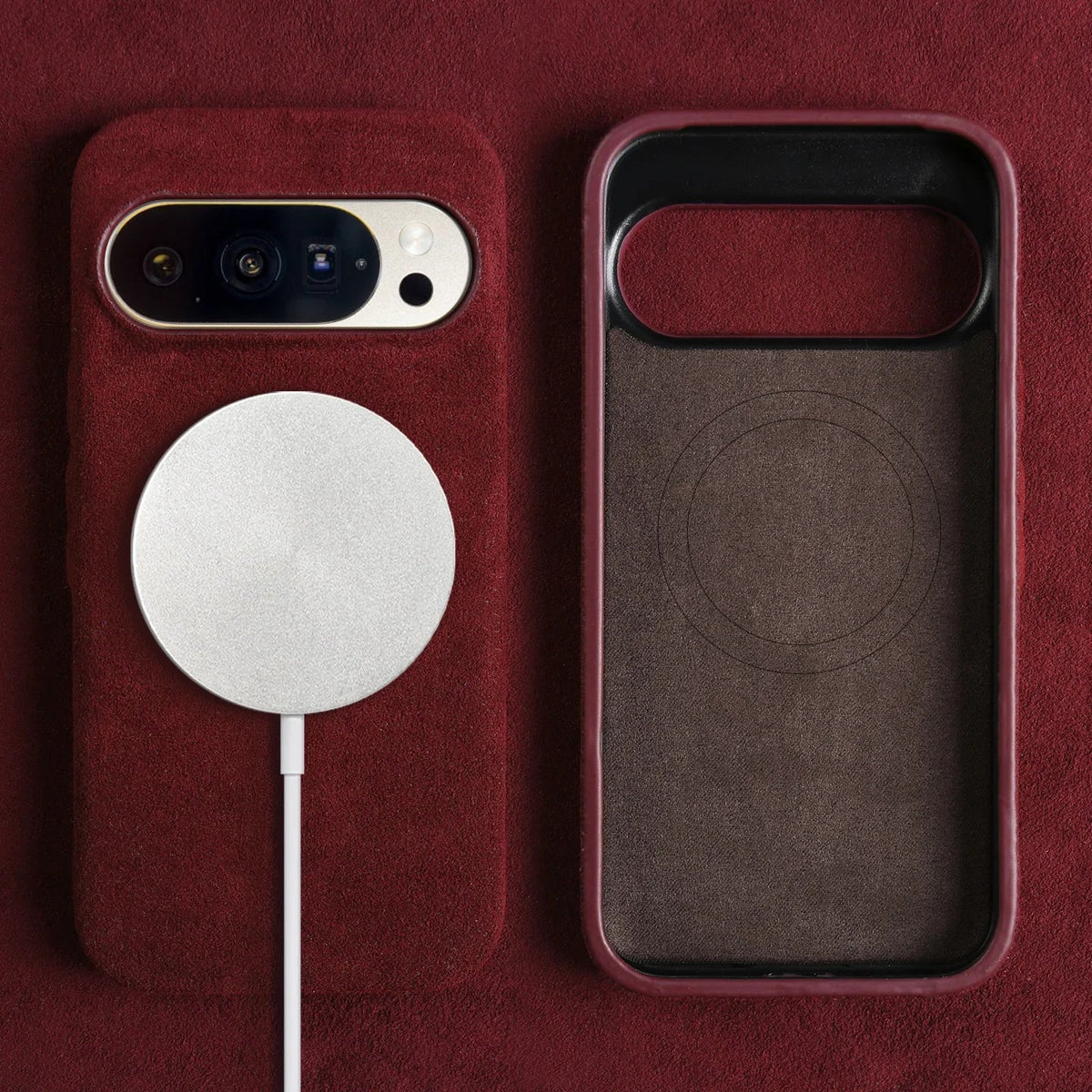 Etui na smartfon z alcantary do Google Pixel, zapewniające premium ochronę, odporne na wstrząsy, z mikrofibry, stylowy design | Sansoti