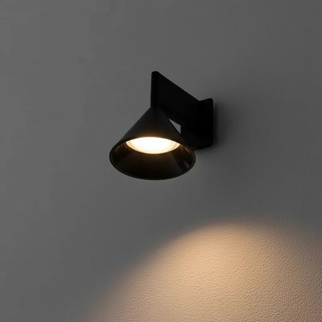 Metalen Wandlamp LED 7W Warm Wit Licht Slaapkamer Woonkamer Hal Chroom Zwart Moderne Design Verlichting | Sansoti