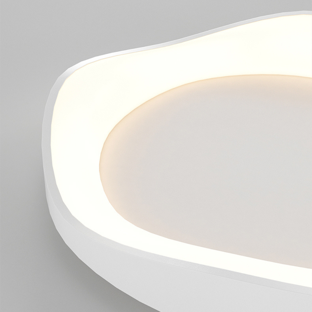 Japandi LED Plafondlamp Dimbaar Afstandsbediening Rond 40cm 50cm IJzer Acryl | Sansoti