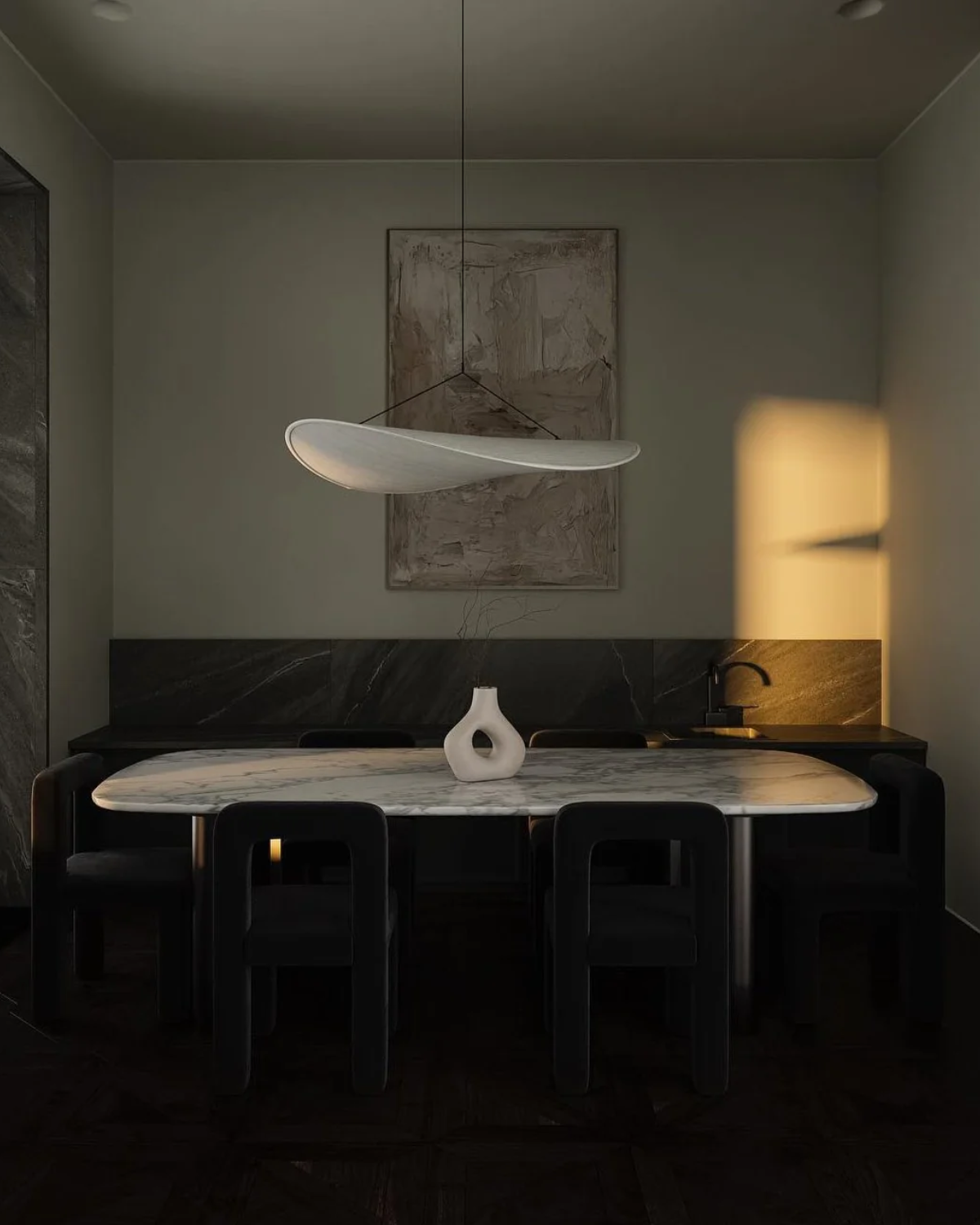 Restfield - Suspension Japandi Blanche pour Chambre et Salon – Éclairage d’Ambiance Moderne E27