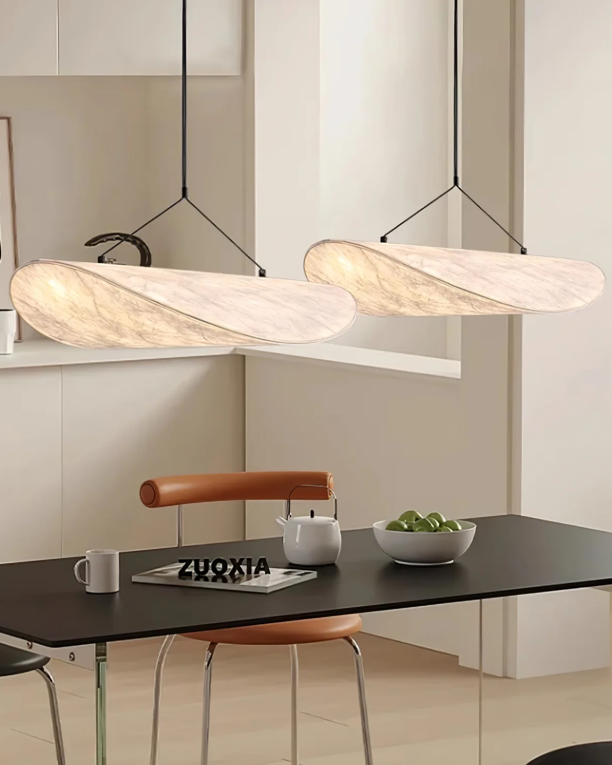 Restfield - Suspension Japandi Blanche pour Chambre et Salon – Éclairage d’Ambiance Moderne E27