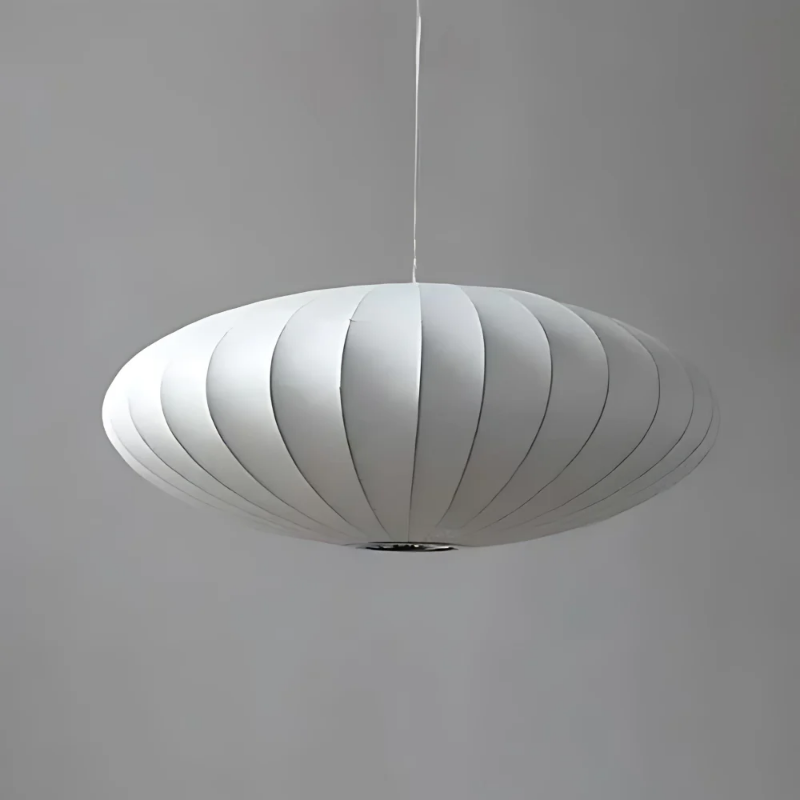 Japandi Hanglamp Zijde Wabi-Sabi Stijl – Minimalistische Kroonluchter met Natuurlijke Uitstraling 30 cm | Sansoti