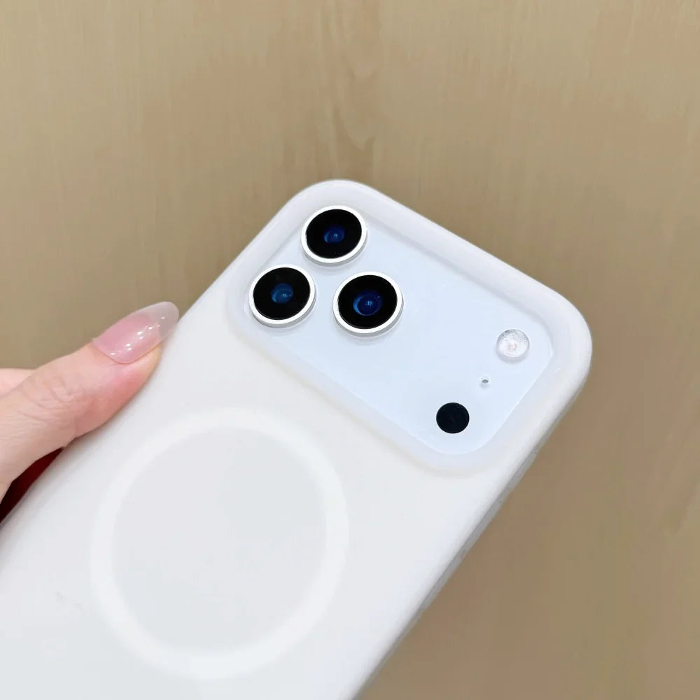 Silikonowe etui do iPhone’a z magnetycznym pierścieniem, obracane o 360°, odporne na wstrząsy, 12 kolorów, iPhone 15, 16, 17 | Sansoti