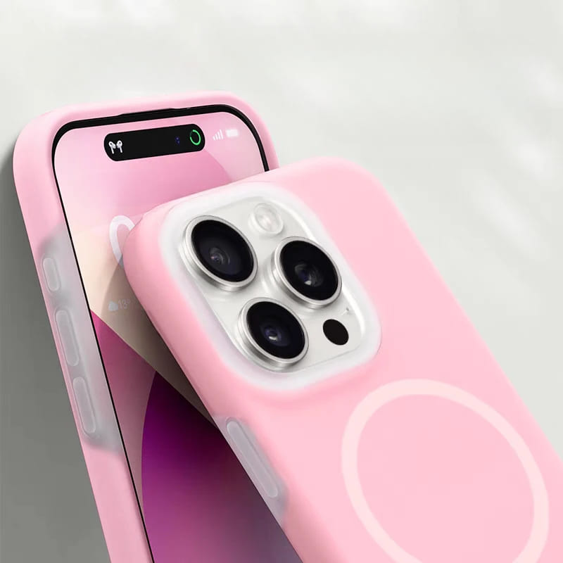 Silikonowe etui do iPhone’a z magnetycznym pierścieniem, obracane o 360°, odporne na wstrząsy, 12 kolorów, iPhone 15, 16, 17 | Sansoti