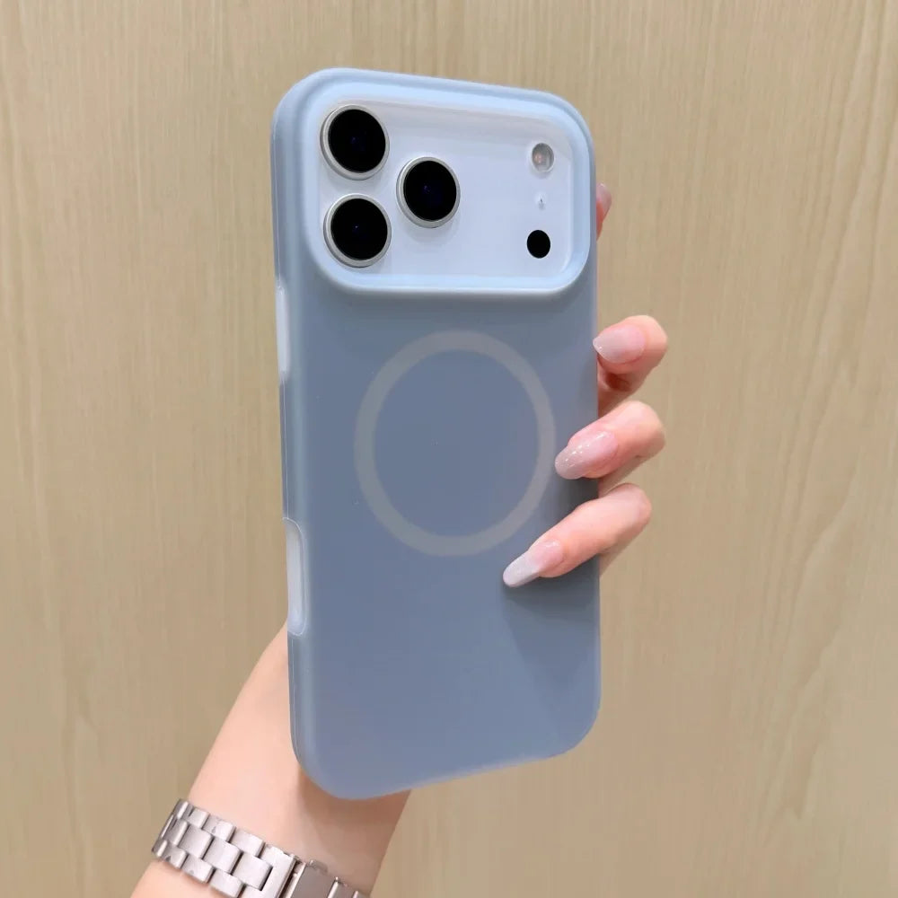 Silikonowe etui do iPhone’a z magnetycznym pierścieniem, obracane o 360°, odporne na wstrząsy, 12 kolorów, iPhone 15, 16, 17 | Sansoti