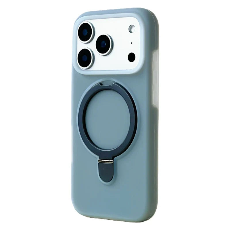 Silikonowe etui do iPhone’a z magnetycznym pierścieniem, obracane o 360°, odporne na wstrząsy, 12 kolorów, iPhone 15, 16, 17 | Sansoti