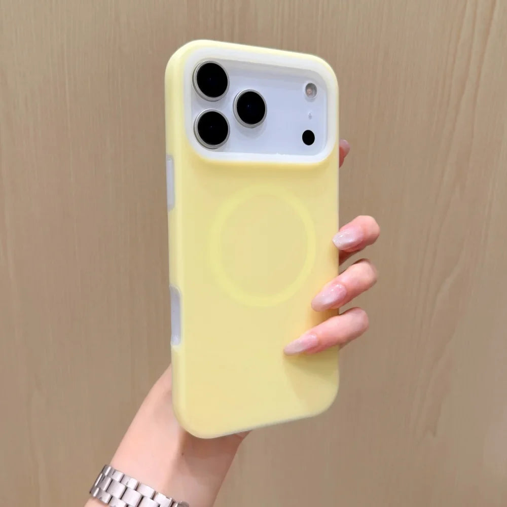 Silikonowe etui do iPhone’a z magnetycznym pierścieniem, obracane o 360°, odporne na wstrząsy, 12 kolorów, iPhone 15, 16, 17 | Sansoti
