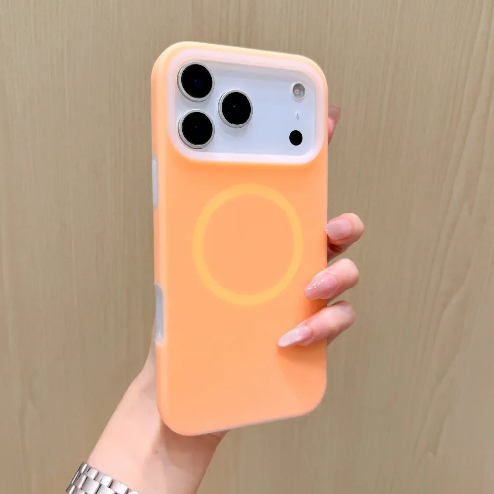 Silikonowe etui do iPhone’a z magnetycznym pierścieniem, obracane o 360°, odporne na wstrząsy, 12 kolorów, iPhone 15, 16, 17 | Sansoti