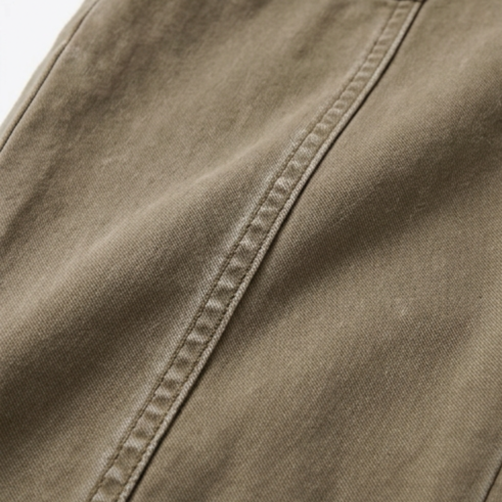 Utility Pantalon Hoge Taille Taps Toelopend met Geplooid Enkelboord Casual Werkbroek | Sansoti