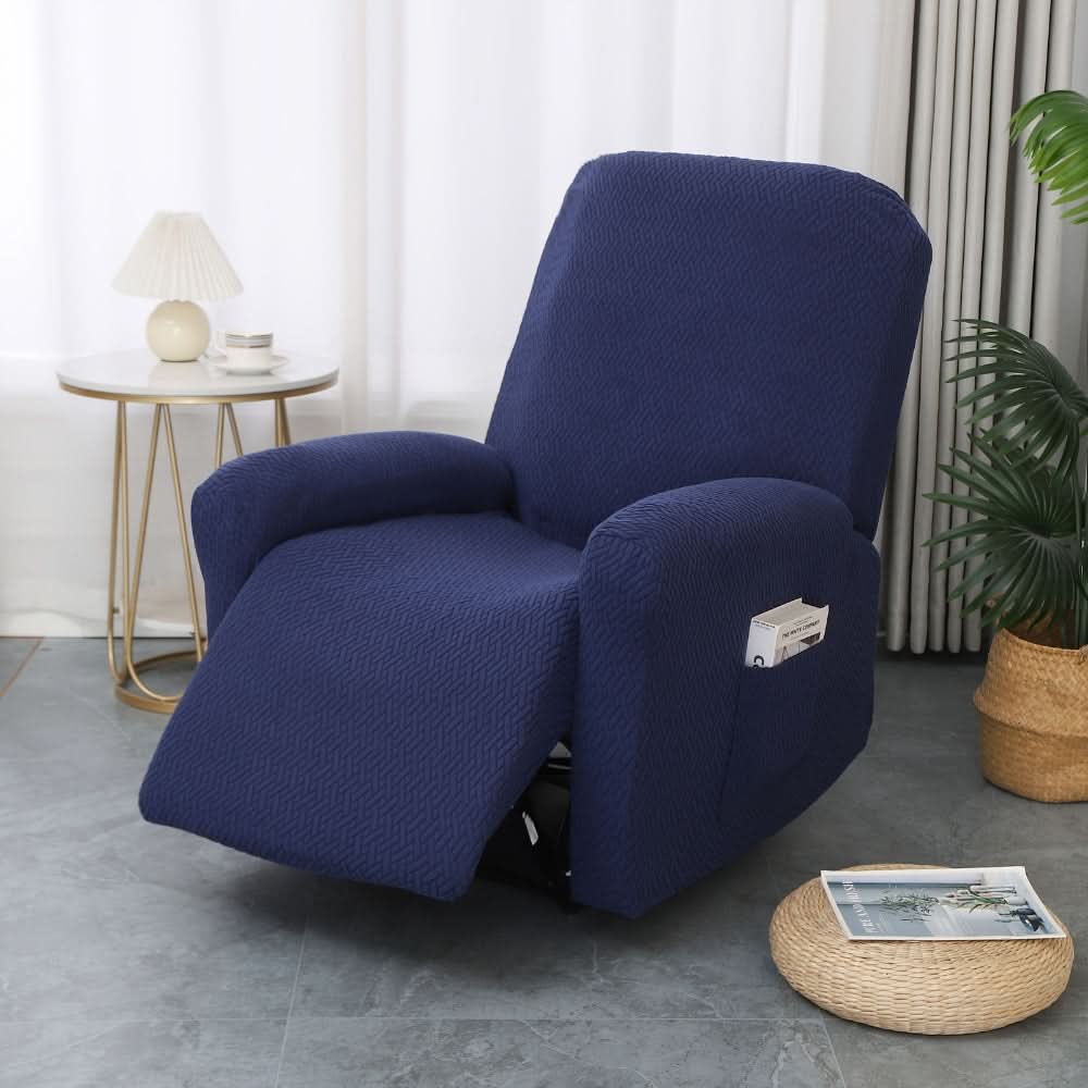 Recliner Cover with Storage Pocket, Stretch Protector for Recliner Chair, Microfiber Furniture Cover, Washable, Living Room | Sansoti
