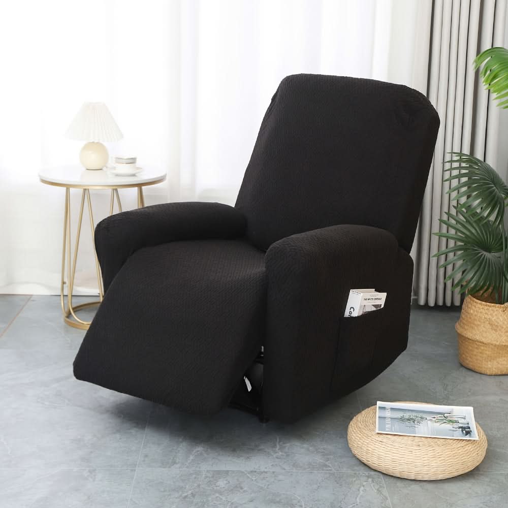 Recliner Cover with Storage Pocket, Stretch Protector for Recliner Chair, Microfiber Furniture Cover, Washable, Living Room | Sansoti