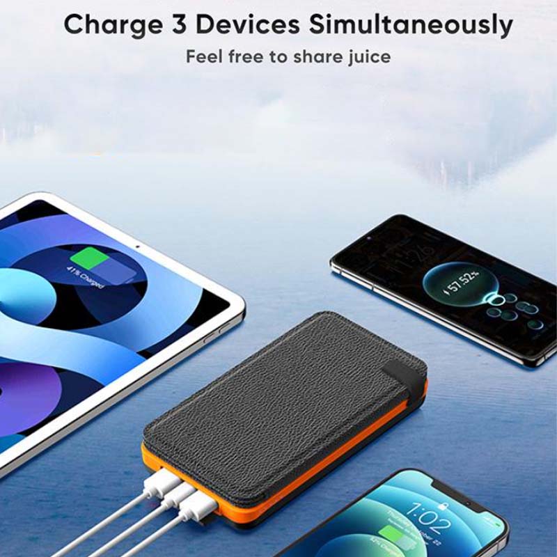 Power Bank 25000mAh Portable USB-C Solar Panel Charger Outdoor Fast Charging Camping Adventure Hiking Travel | Sansoti