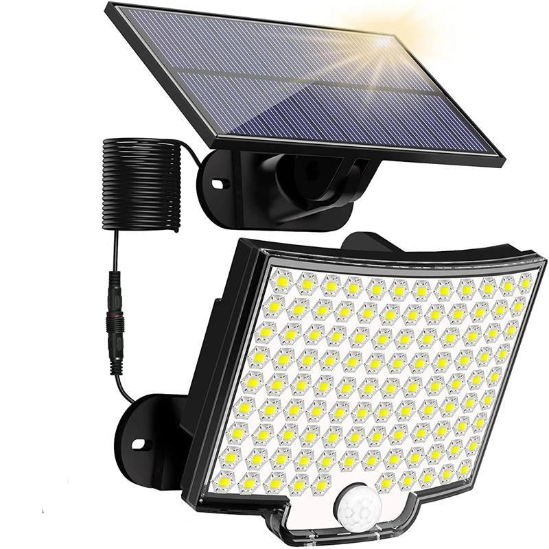 Buitenlamp Op Zonne-energie 106 LED Met Bewegingssensor Waterdicht Voor Tuin Oprit Terras Pad Beveiliging | Sansoti