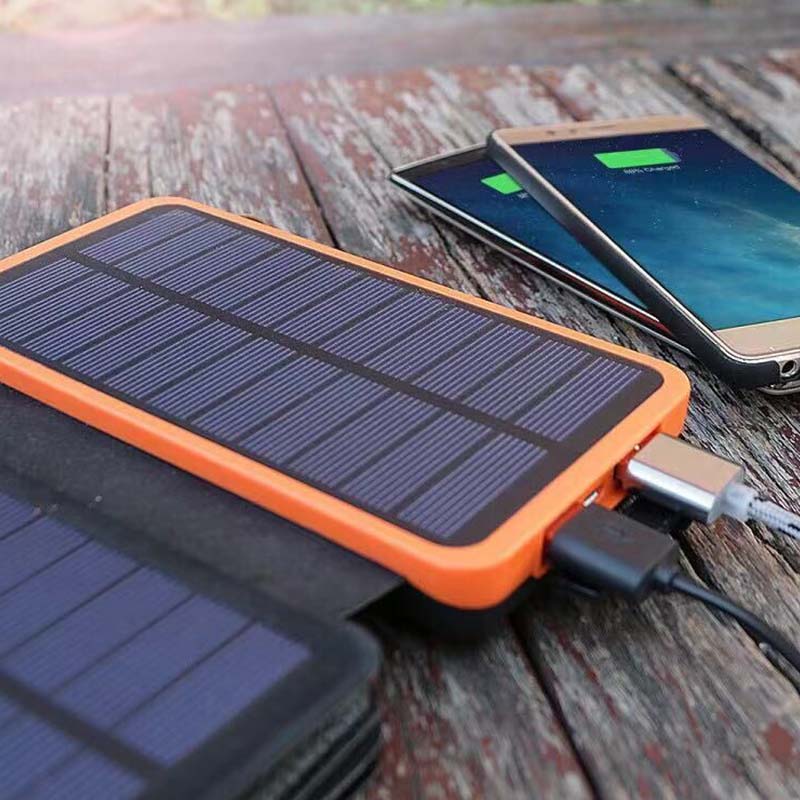 Power Bank 25000mAh Portable USB-C Solar Panel Charger Outdoor Fast Charging Camping Adventure Hiking Travel | Sansoti