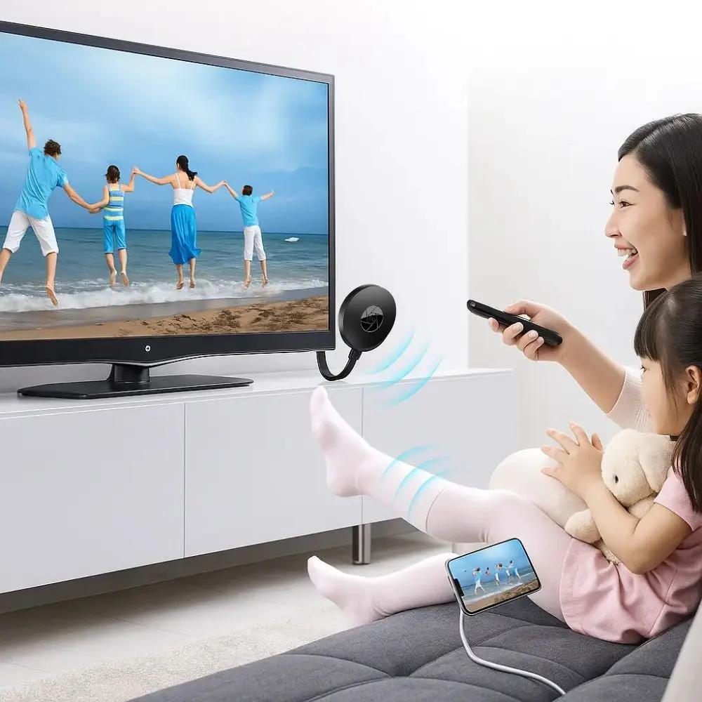Screencast Adapter HDMI 1080p Wifi Miracast AirPlay DLNA TV Monitor Smartphone Spiegelen Android iOS Windows macOS Draadloos | Sansoti