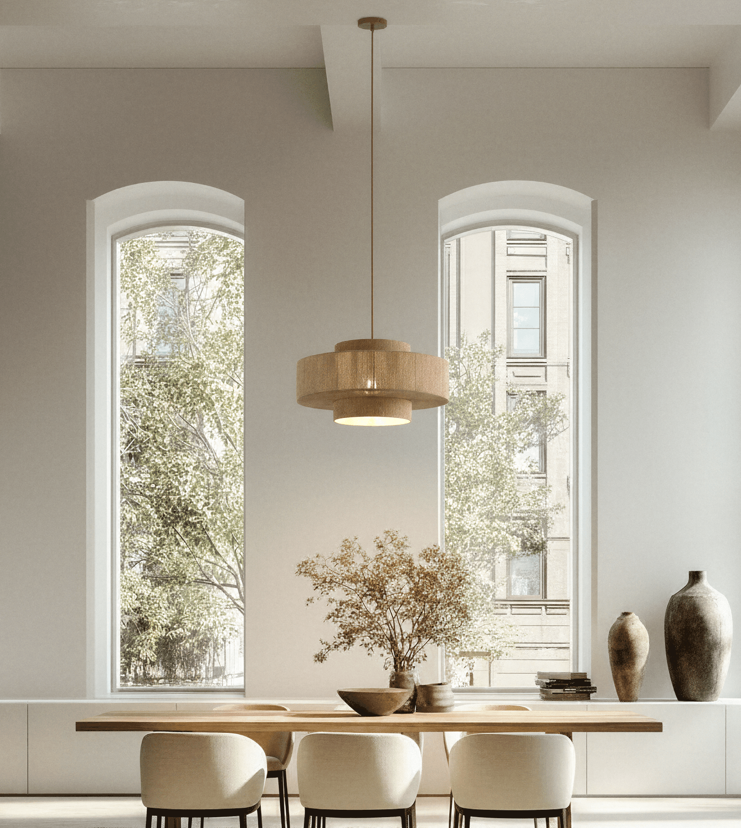 Hanglamp Gevlochten Katoen 50cm Boho Scandinavisch Design Verstelbaar | Sansoti