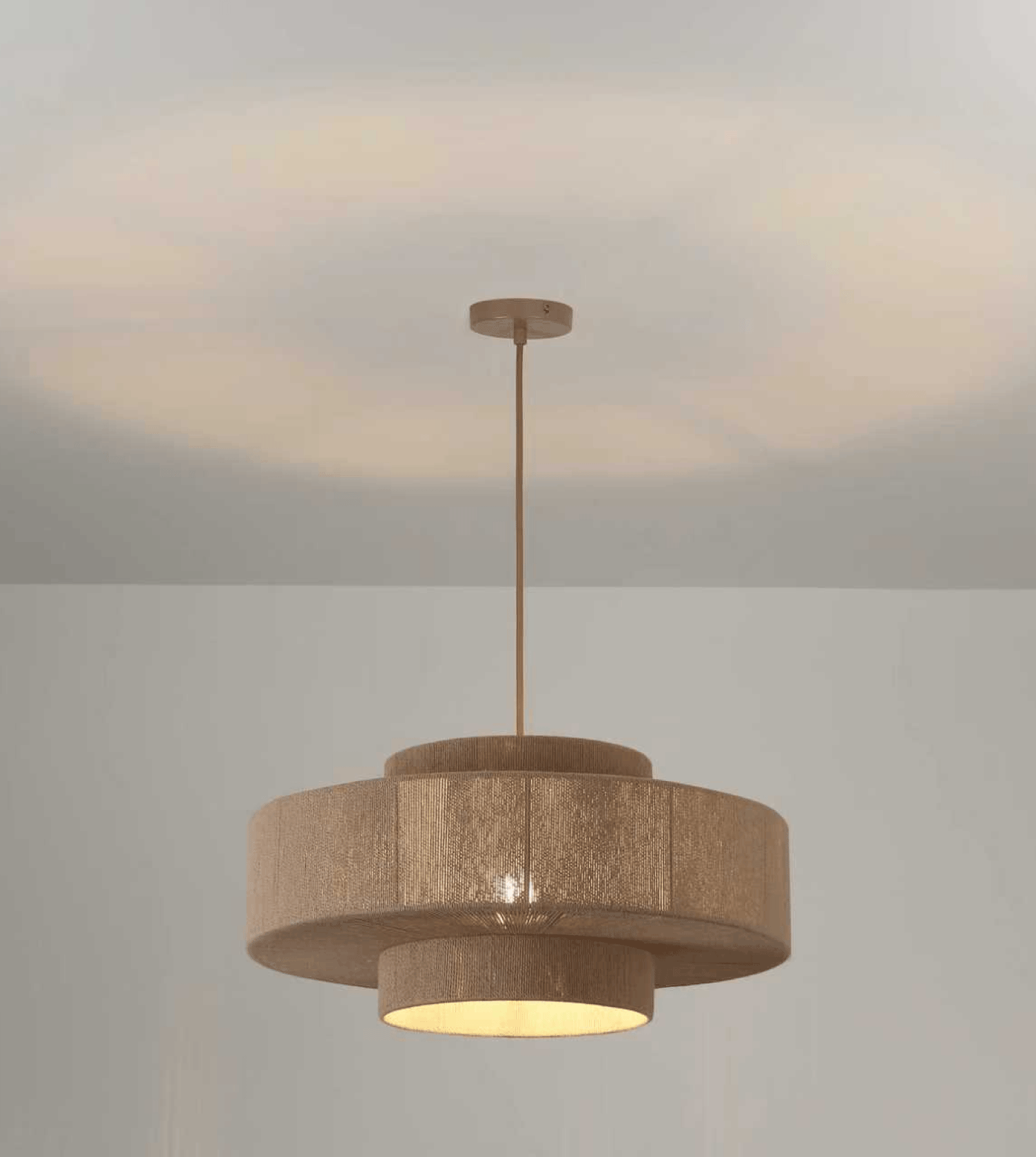 Hanglamp Gevlochten Katoen 50cm Boho Scandinavisch Design Verstelbaar | Sansoti