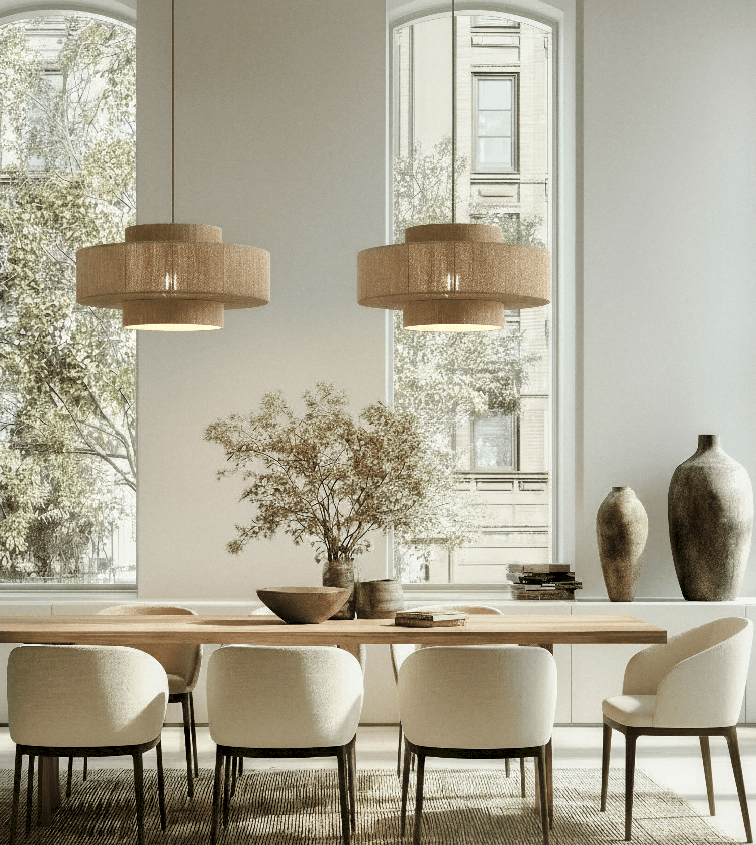 Hanglamp Gevlochten Katoen 50cm Boho Scandinavisch Design Verstelbaar | Sansoti