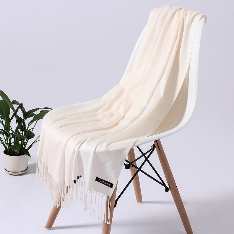 Wintersjaal dames zacht polyester vielseidig drapeerbaar elegante kleurstellingen | Sansoti