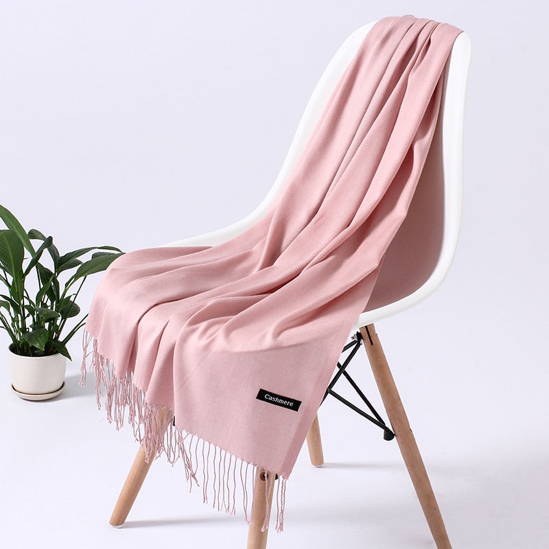 Wintersjaal dames zacht polyester vielseidig drapeerbaar elegante kleurstellingen | Sansoti