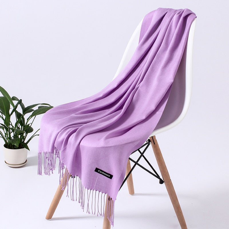 Wintersjaal dames zacht polyester vielseidig drapeerbaar elegante kleurstellingen | Sansoti