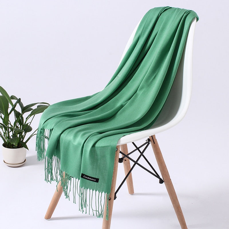 Wintersjaal dames zacht polyester vielseidig drapeerbaar elegante kleurstellingen | Sansoti