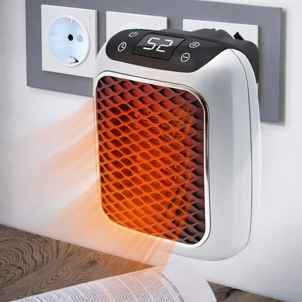 Keramische Stekkerverwarming 800W Timer Kantelbeveiliging Oververhittingsbeveiliging Stille Verwarming | Sansoti
