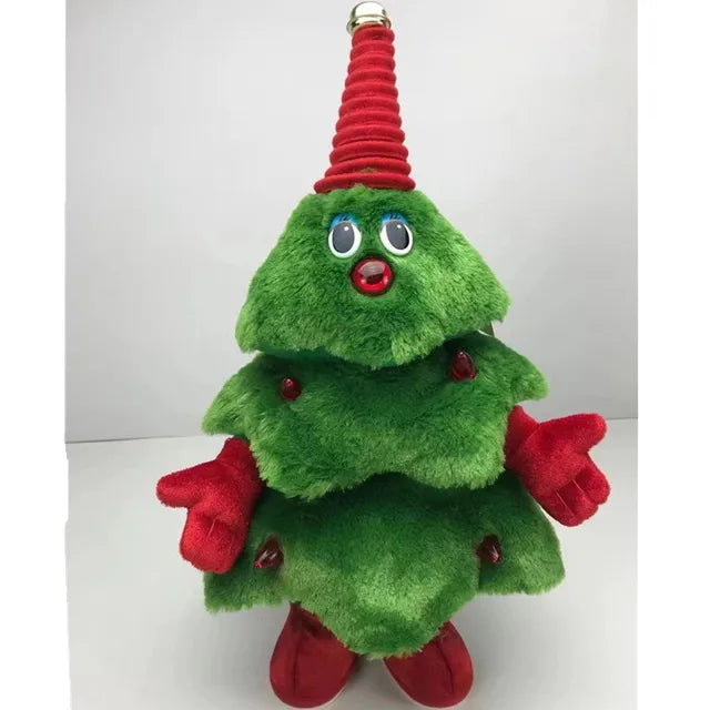 Dansende Kerstboom Knuffel met Muziek en Beweging - Groen Pluche Speelgoed - 35cm Interactieve Kerstdecoratie - Zingende Boom voor Kinderen en Volwassenen | Sansoti