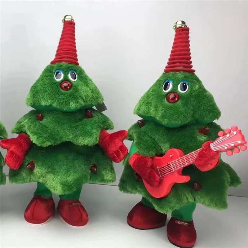 Dansende Kerstboom Knuffel met Muziek en Beweging - Groen Pluche Speelgoed - 35cm Interactieve Kerstdecoratie - Zingende Boom voor Kinderen en Volwassenen | Sansoti