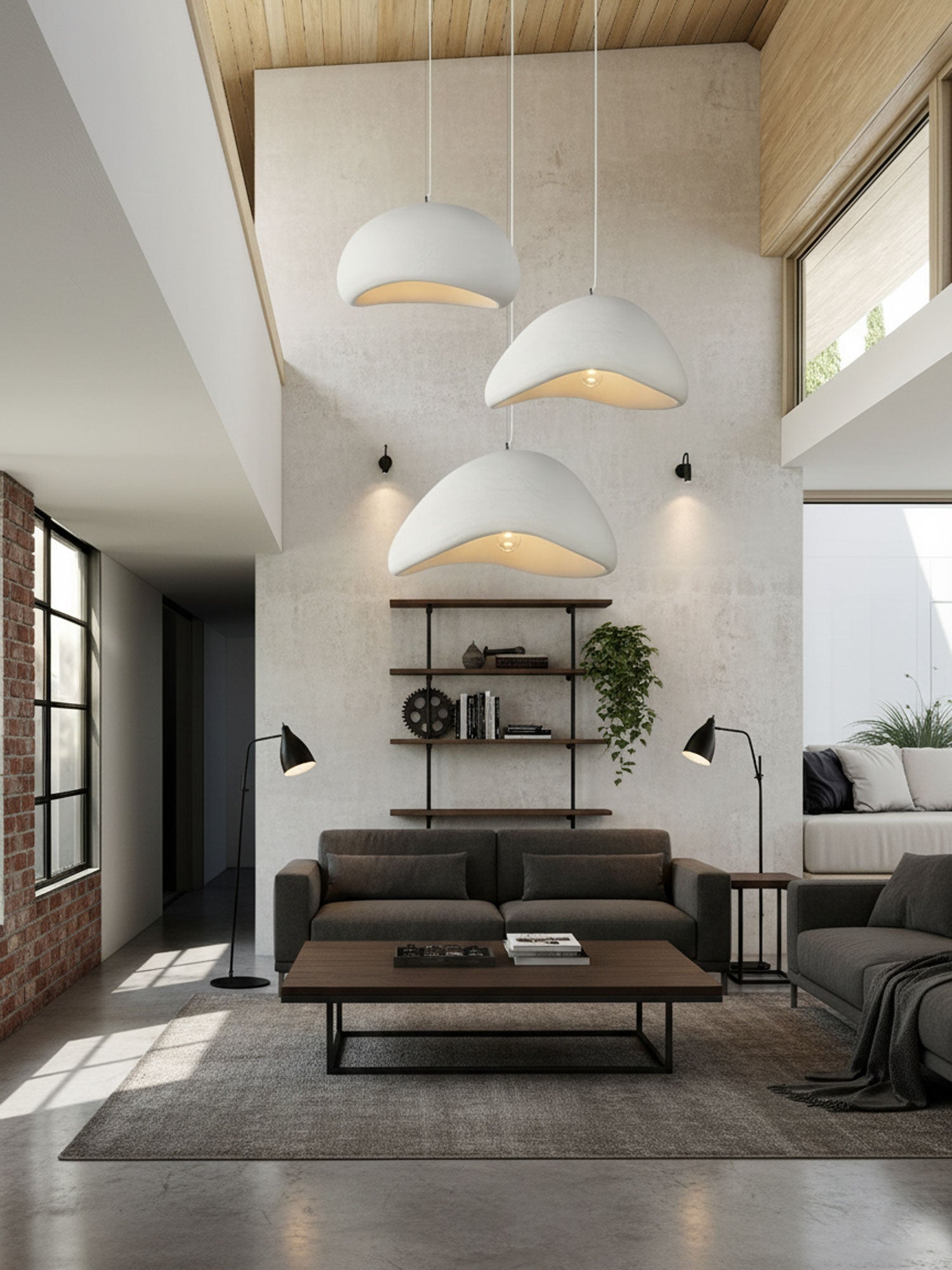Hanglamp Koepelvorm Polystyreen Grijs Wit Zes Maten E26 E27 Fitting Verstelbare Kabel 150cm Scandinavisch Design Huiskamer Keuken Eethoek Dimbaar | Sansoti
