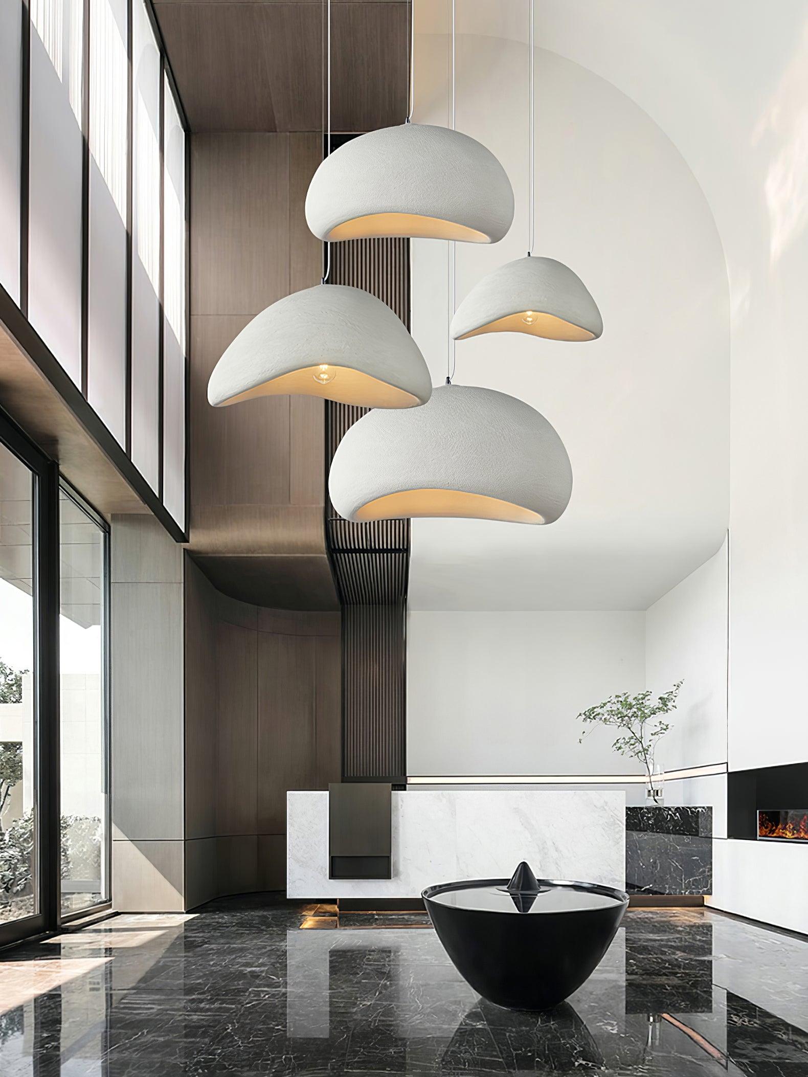 Hanglamp Koepelvorm Polystyreen Grijs Wit Zes Maten E26 E27 Fitting Verstelbare Kabel 150cm Scandinavisch Design Huiskamer Keuken Eethoek Dimbaar | Sansoti