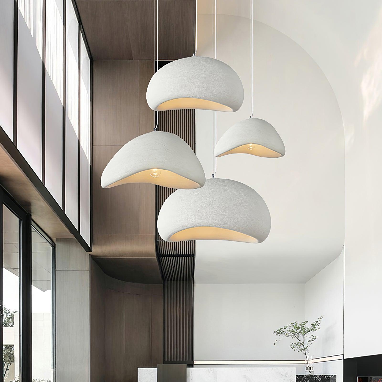 Hanglamp Koepelvorm Polystyreen Grijs Wit Zes Maten E26 E27 Fitting Verstelbare Kabel 150cm Scandinavisch Design Huiskamer Keuken Eethoek Dimbaar | Sansoti