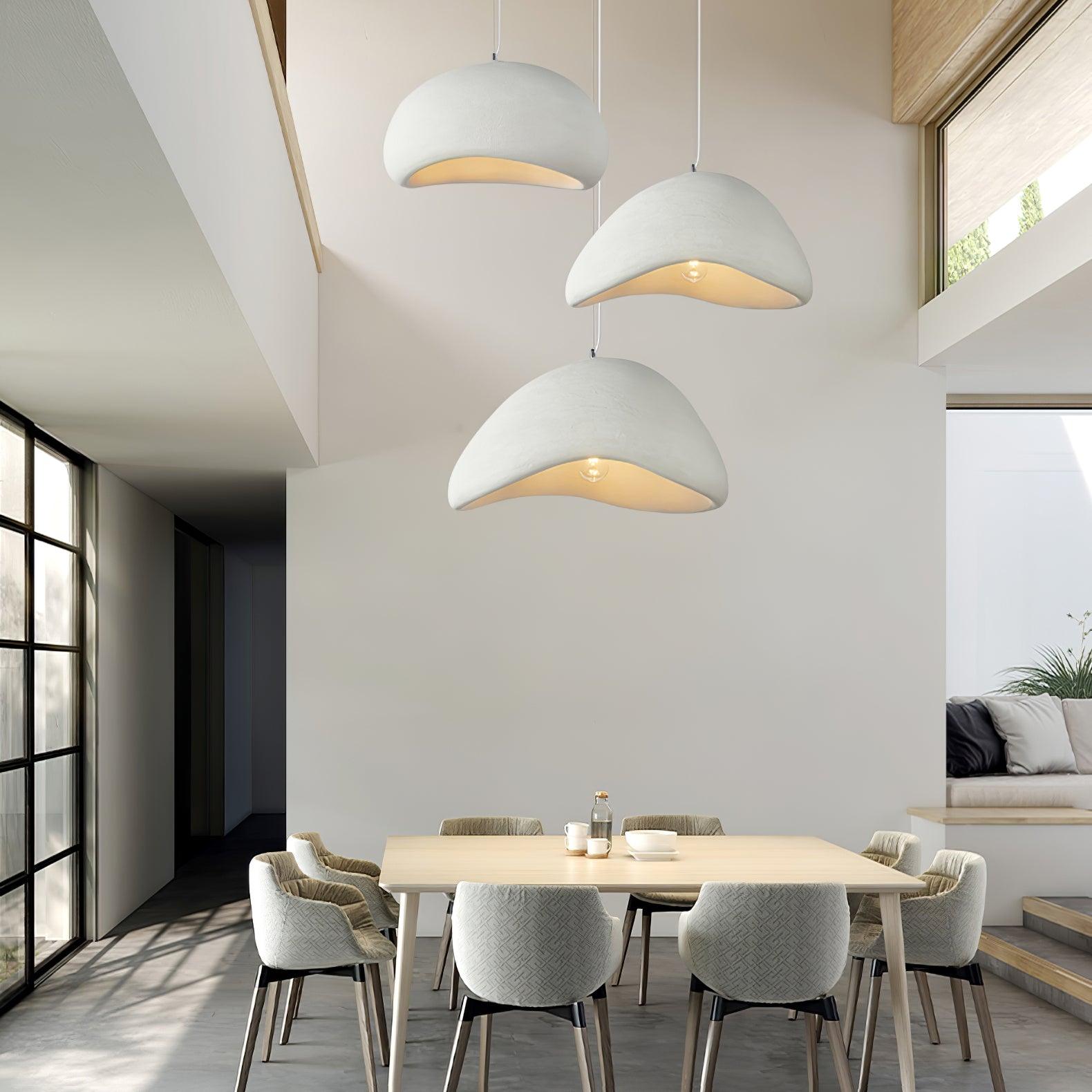 Hanglamp Koepelvorm Polystyreen Grijs Wit Zes Maten E26 E27 Fitting Verstelbare Kabel 150cm Scandinavisch Design Huiskamer Keuken Eethoek Dimbaar | Sansoti