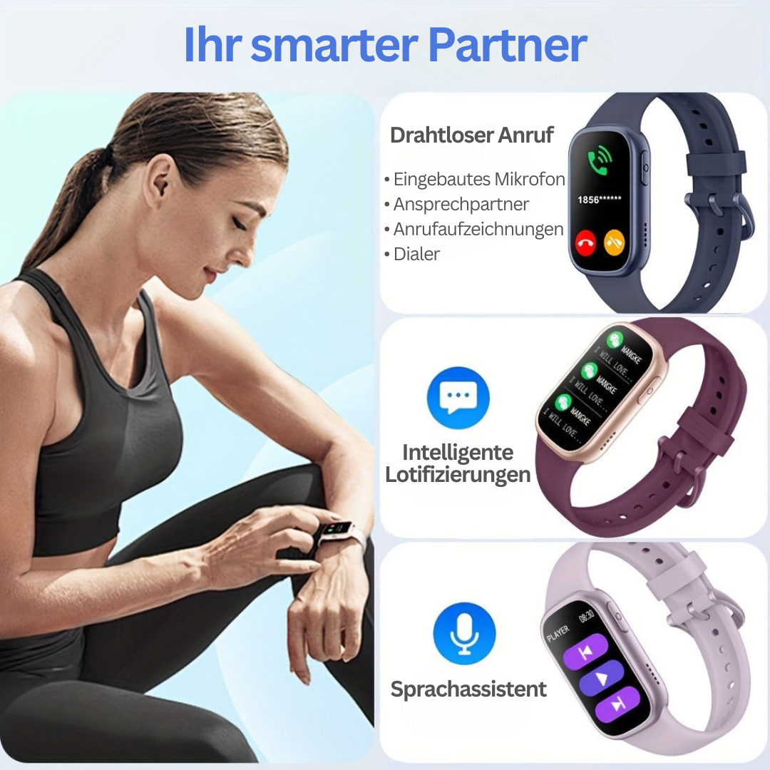 Kinder-Smartwatch mit Aktivitätstracker, Telefonfunktion, wasserdicht nach IP68, Touchscreen und Lernuhr | Sansoti