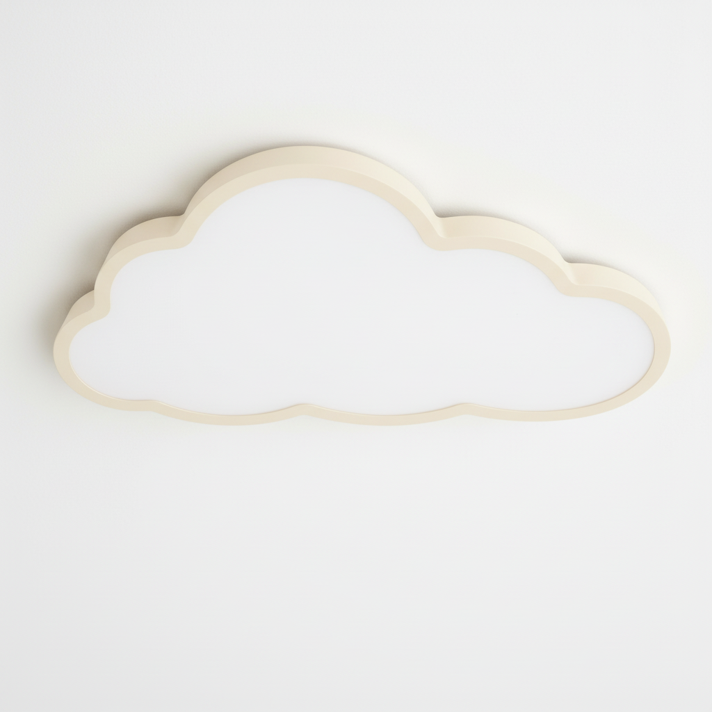 Plafondlamp Wolk Kinderkamer LED 3000K Acryl 40cm Warm Wit Babykamer Plafonnière Wolkvorm Sfeerlamp Kinderlamp | Sansoti
