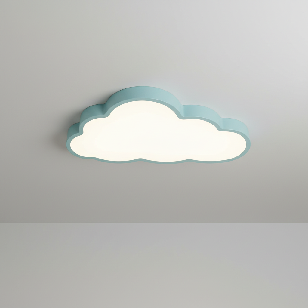 Plafondlamp Wolk Kinderkamer LED 3000K Acryl 40cm Warm Wit Babykamer Plafonnière Wolkvorm Sfeerlamp Kinderlamp | Sansoti