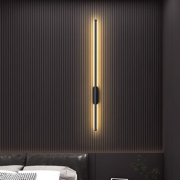 LED wandlamp aluminium 3000K zwart goud wandverlichting modern interieur gang woonkamer slaapkamer design verlichting | Sansoti