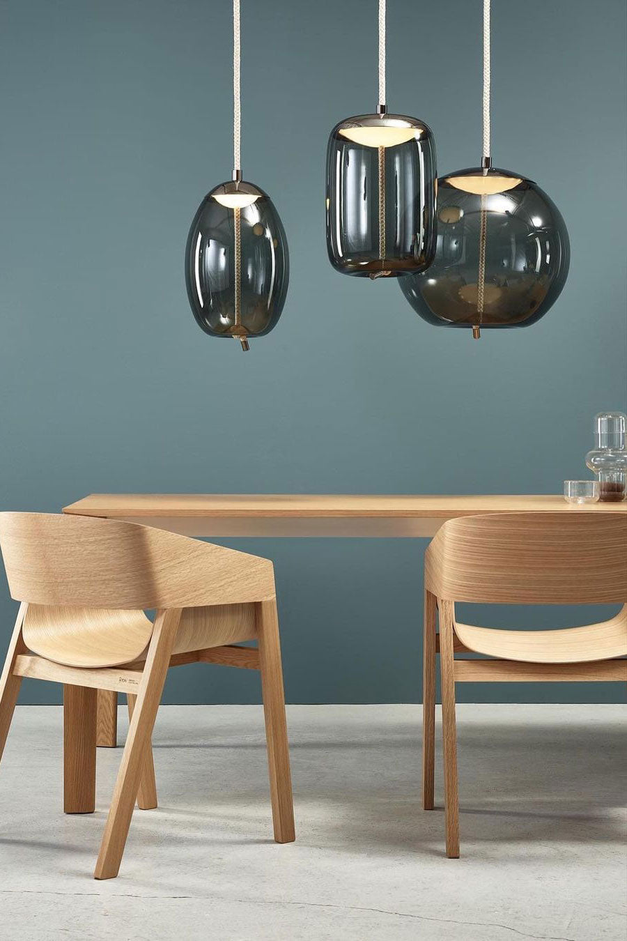 Handgeblazen Glazen Hanglamp Modern Design – Glas en Metaal – Instelbare Kabel 150cm – Geïntegreerde LED – 4 Modellen & Kleuropties | Sansoti