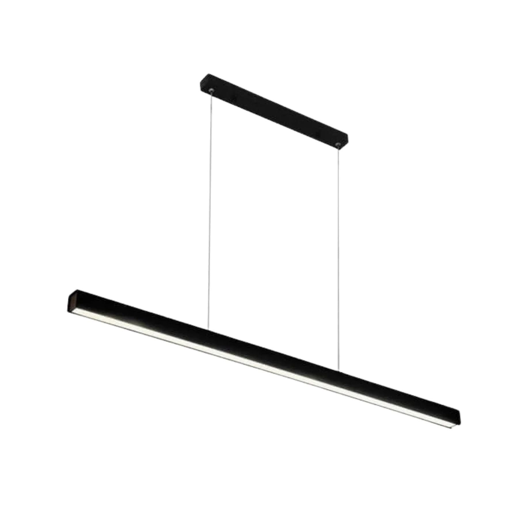 Lineare LED-Hängeleuchte Aluminium Schwarz Kochinsel Esstisch Büro Modern Deckenleuchte Minimalistische Hängeleuchte | Restfield