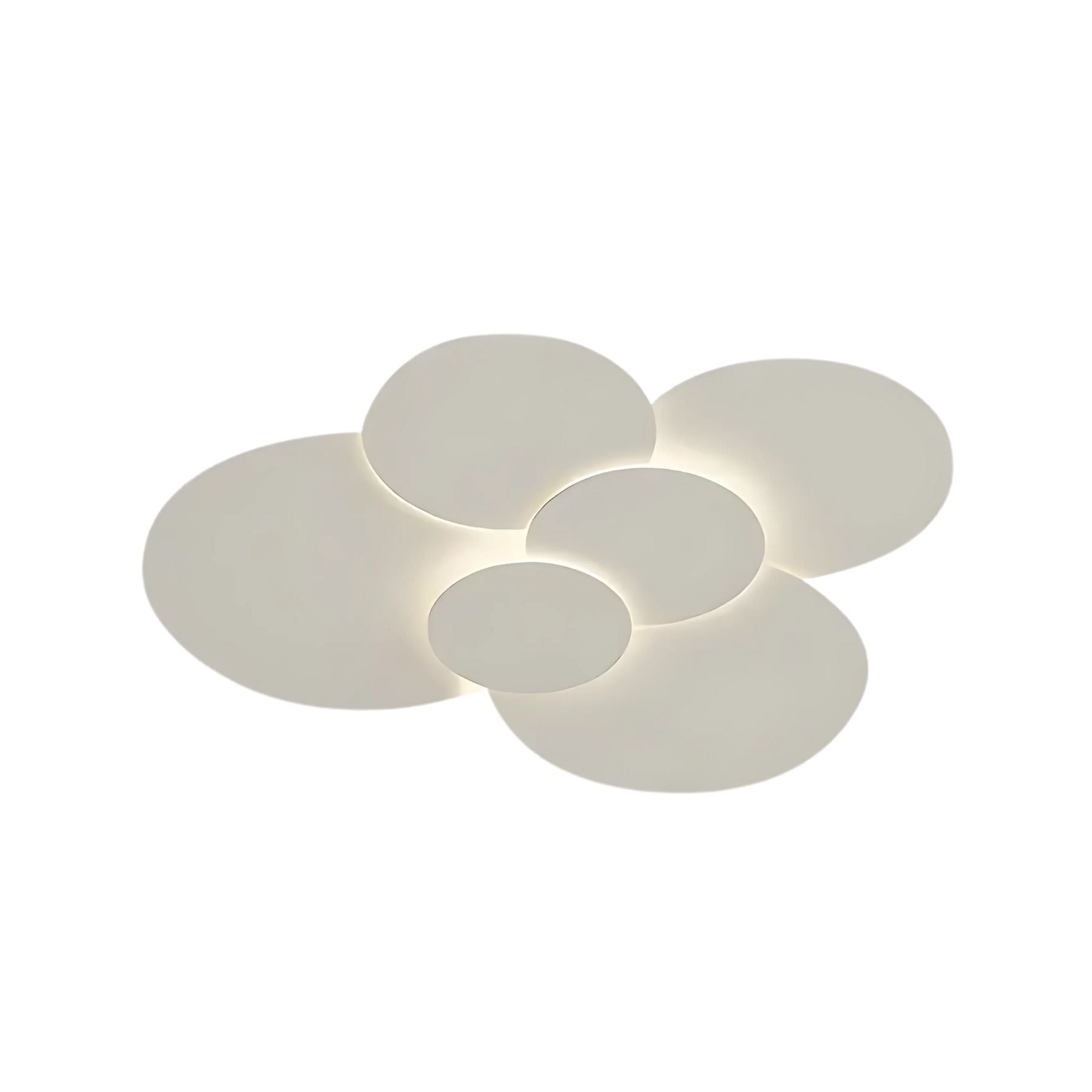 LED Deckenleuchte Verstellbare Scheiben Weiß Dimmbar Wohnzimmer Badezimmer Moderne Designlampe Deckenbeleuchtung mit Fernbedienung | Restfield
