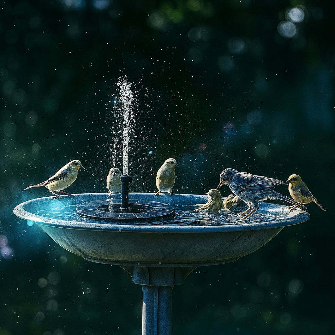 Solar-Powered Fountain Pump for Pond Birdbath and Garden with Automatic Operation | Sansoti