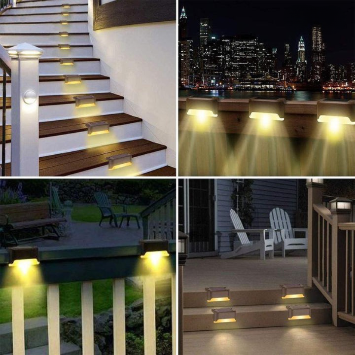 Zonne-energie Wandlamp Tuinverlichting LED Buitenlamp Waterdicht Terrasverlichting zonder Bedrading | Sansoti