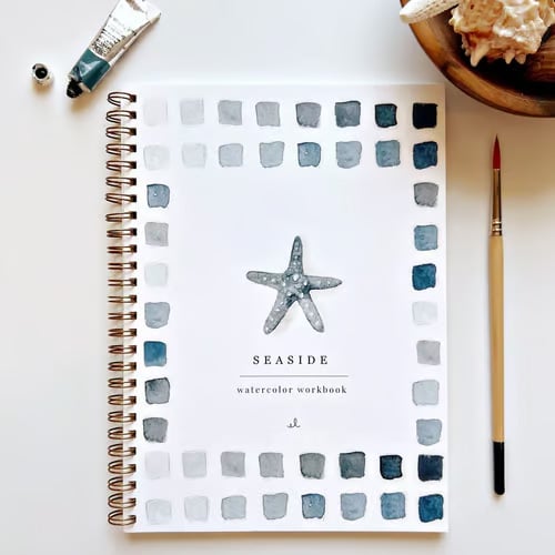 Watercolor Painting Book with Stencils and Paint Set for Beginners Adults Children Creative Hobby Drawing | Sansoti