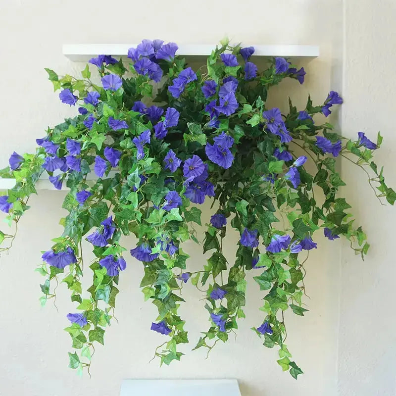 Künstliche Winde 66cm, UV-beständig, pflegeleicht, hängend, elegant, Gartendekoration für Innen- und Außenbereiche | Sansoti