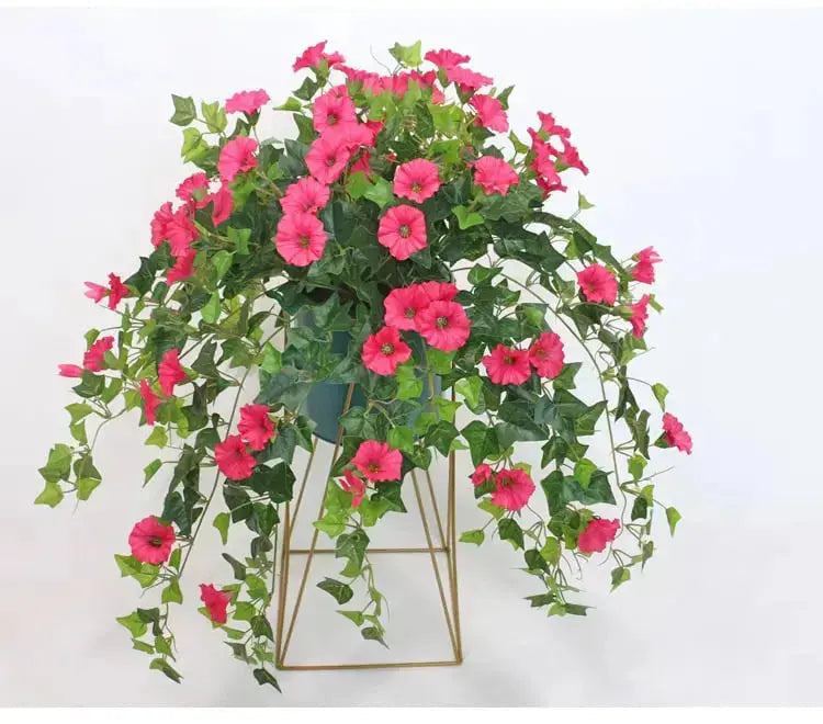Künstliche Winde 66cm, UV-beständig, pflegeleicht, hängend, elegant, Gartendekoration für Innen- und Außenbereiche | Sansoti