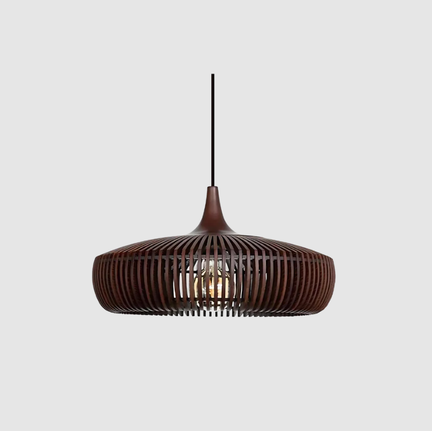 Suspension en Bois Design Japandi Bois Massif 43cm | Restfield