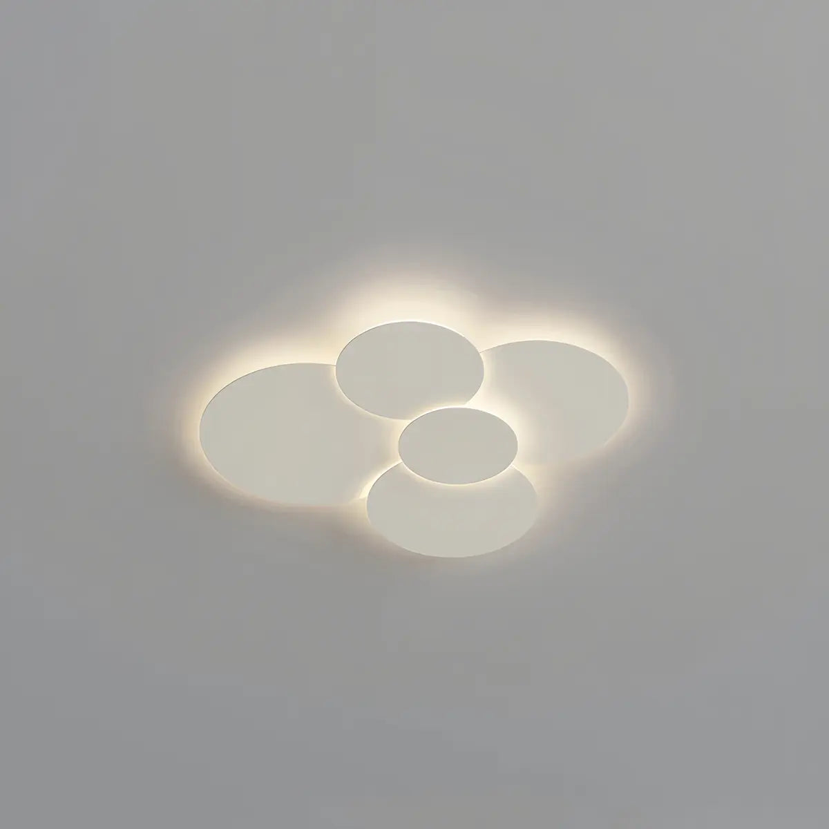 LED Deckenleuchte Verstellbare Scheiben Weiß Dimmbar Wohnzimmer Badezimmer Moderne Designlampe Deckenbeleuchtung mit Fernbedienung | Restfield