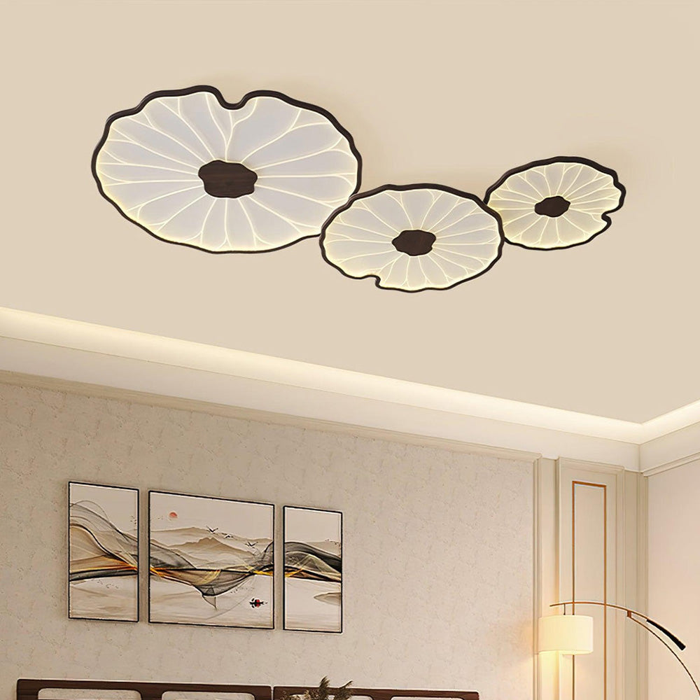 Deckenleuchte Lotusblätter Acryl LED Modern Rund Wohnzimmer Schlafzimmer Flur | Restfield